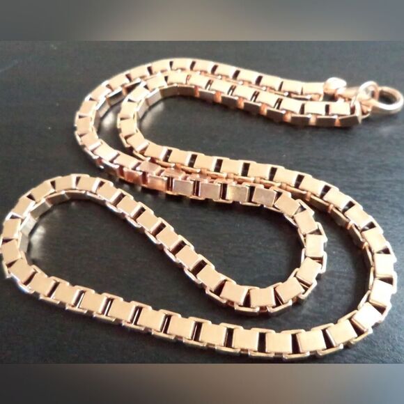 Bronze Milor Italy Jewelry - VINTAGE ESTATE SIGNED BRONZE MILOR ITALY HEAVY 18" NECKLACE